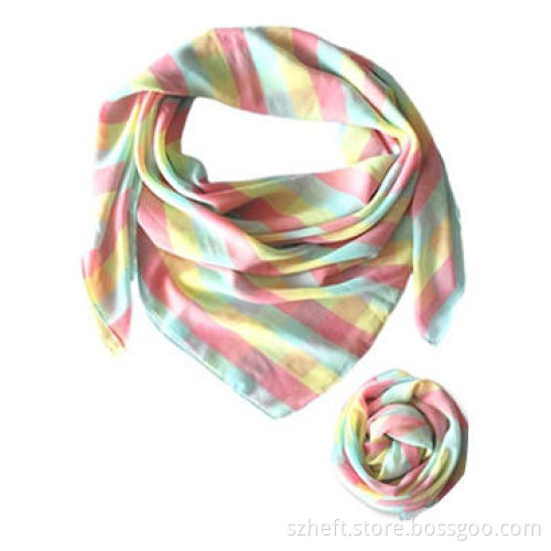 Scarf, Print, Poly Chiffon, Fashionable Stripe, Softness